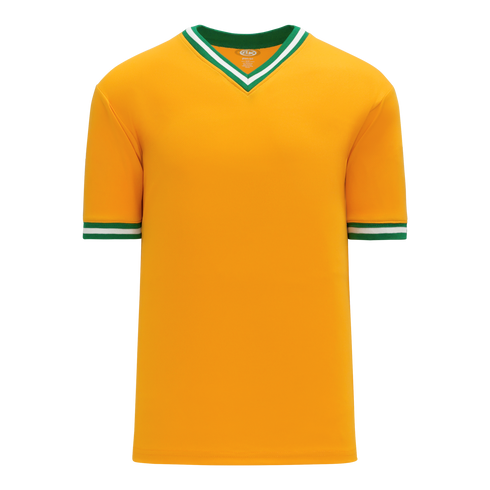 Athletic Knit V-Neck Baseball Jersey with Knitted Trim (BA1333)